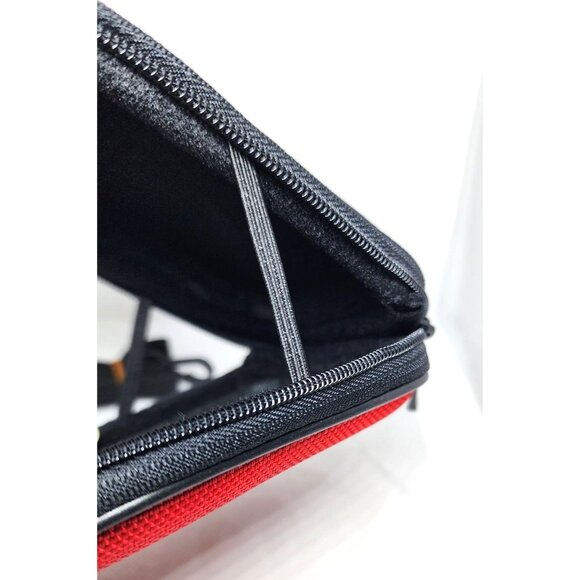 Durable Red Camera Bag/Wallet with Belt Clip and Hand Bracelet - Hard Shell - Picture 7 of 16